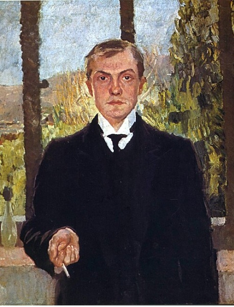 Self-Portrait, 1907 (Max Beckmann) (1884-1950) Hamburger Kunsthalle, HK-5774.